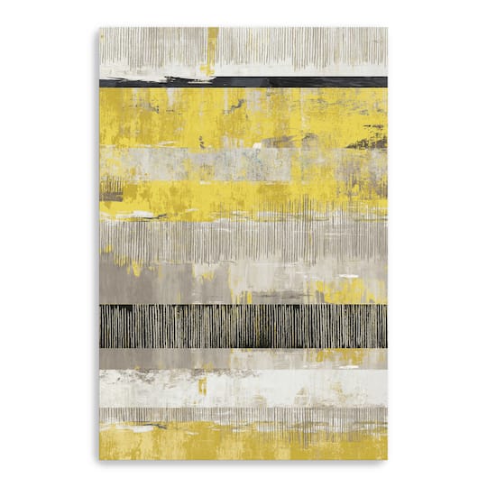 Celadon Dreams I Yellow Canvas Giclee